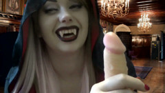 Dangerouse Vampire punish and milk your cock