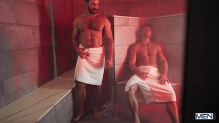 SEAN CODY - Levi And Sumner Blayne Turn A Steamy Bath House Glance Into Pure Heat