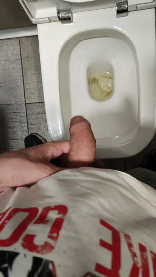 Pissing in public toilet