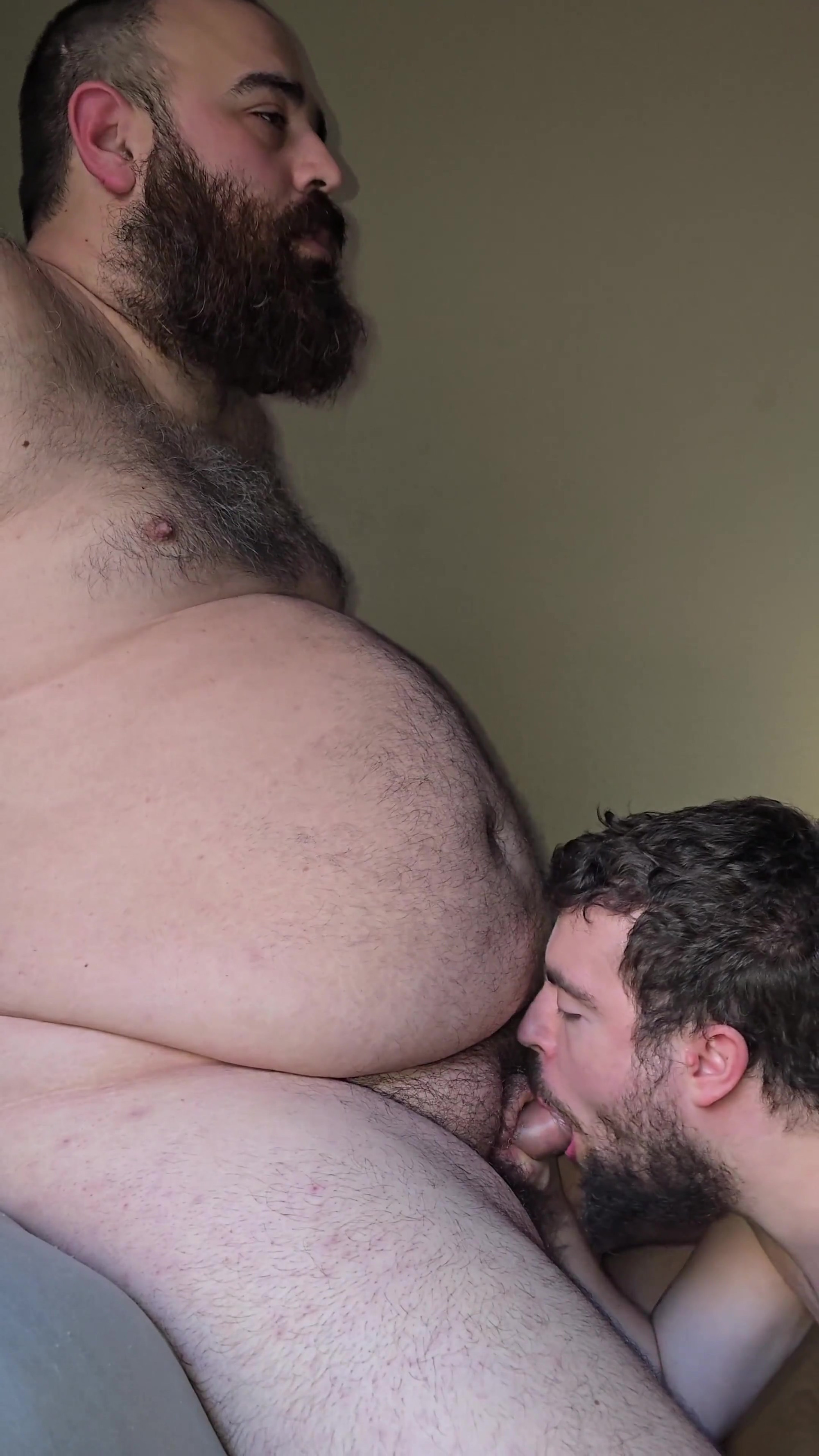 Hairy Bear Cums in My Mouth