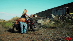 Jazy Berlin Sucks and Fucks a Biker to Make a Wing Man Out of Him