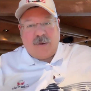 Big Belly Golfer Retired Handsome Older Man
