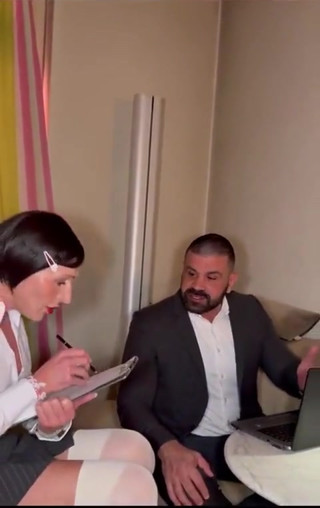 Secretary Trans Girl Gets Fucked by Her Big Boss