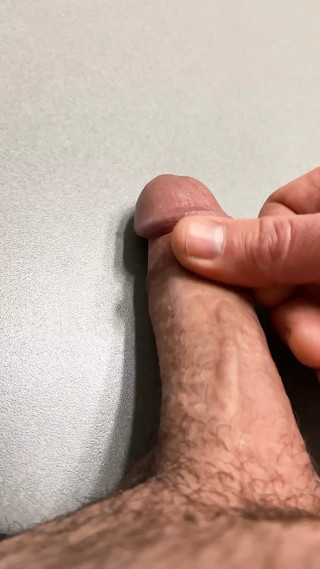 Rubbing cock for huge cumshot orgasm