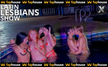 Latin Lesbians Put on a Great Show in a Pool