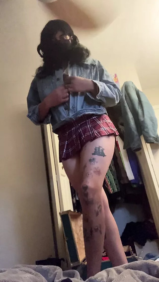 Sissy getting ready for daddy
