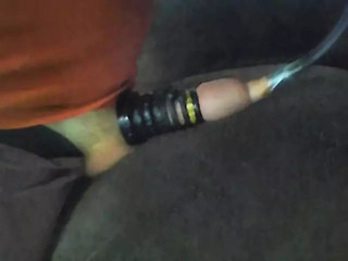 Foreskin Air Inflation Play With Cockrings