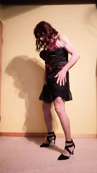 Stripping and wixing with dildo