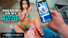 Chanel Toe-Wiggling Tease Ends in Stepbro's Cock Ride