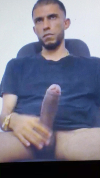 Monster cock Latino dude jerking