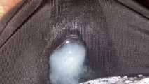 Ejaculation in a thong