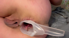 Anal speculum and pulsating orgasm