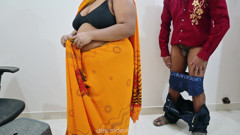 Indian uncle having sex affair with maid