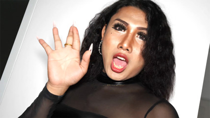 Chunky BBW Thai femboy gets a big ass shave and fuck bareback raw