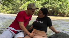 I Have a Hard Fuck with a Young Unknown Latino Outdoors After Seeing Me Naked in the River