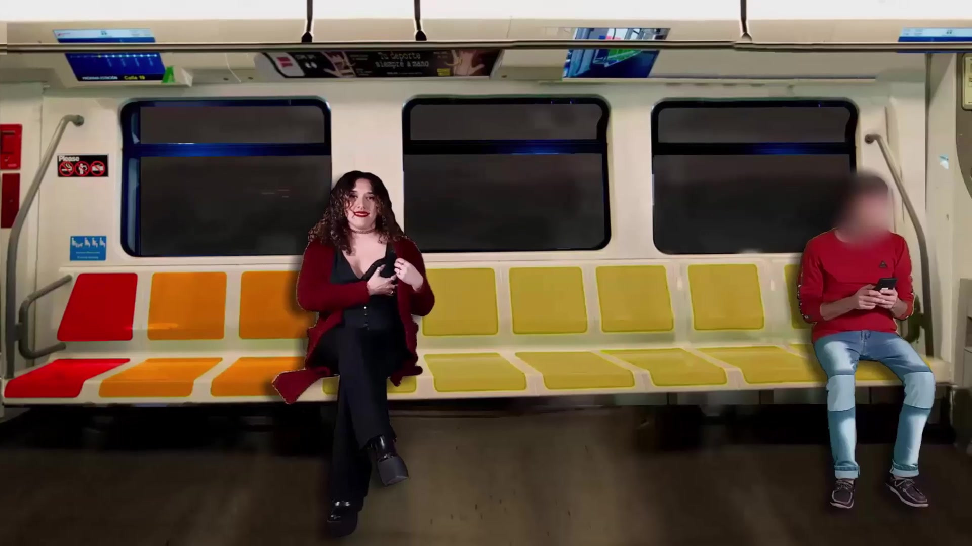 I masturbate a stranger on the train while my husband films everything