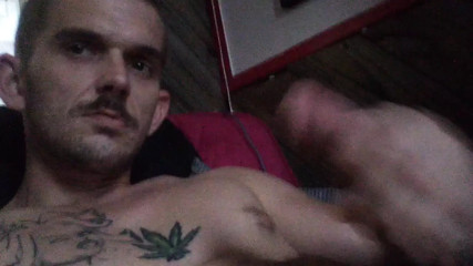 Ryan Benson stroking his bwc