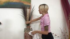 Barely legal Emma Mae a slut gets her pussy penetrated