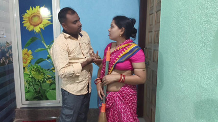 Village desi wife hard-core sex with her debar. When her husband is not at home