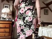 Outfit with a little floral dress for a night out