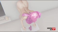Lol Hentai - Seraphine Fucking a Dildo