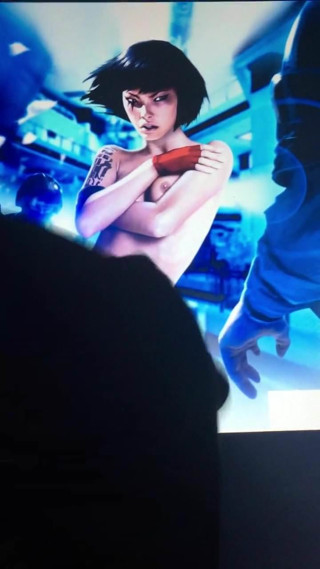 cum tribute to Faith from Mirror's Edge