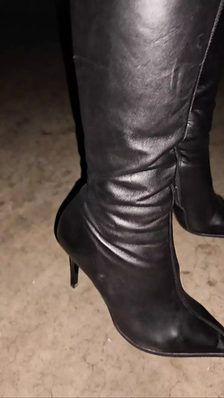 Boots with 13cm heel
