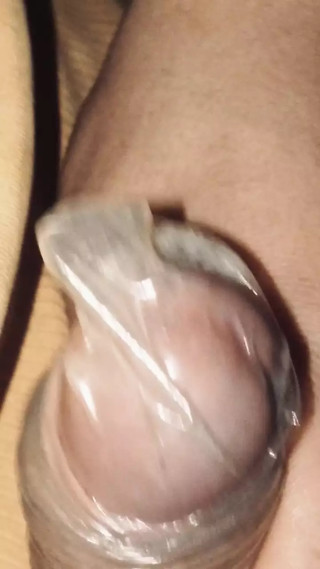 I masturbate with a condom for many hours in my room, lots of milk