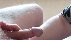 A dick cums after masturbation cum close-up