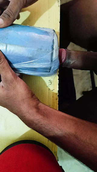 Horny Men Masturbation Fucking His Large Penis With Pussy Toy