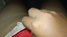Cumming On Step sister's sexy satin panties