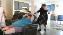 Ssbbw damsel is preyed on my 2 BBWs
