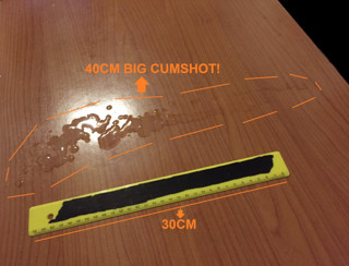 MY BIG CUMSHOT ''40CM''!!!