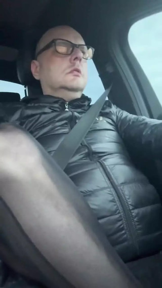 Driving in Leather in the Car
