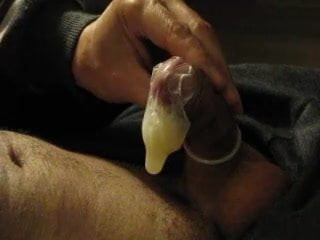 cumshot in condom