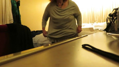 Nurse Vicki being naughty in hotel showing off her bits for you