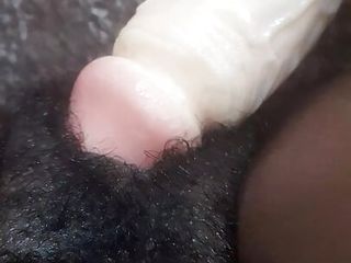 Hairy fat black pussy