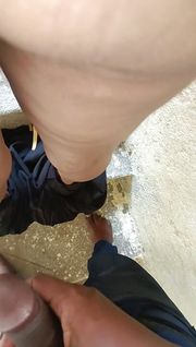 Wife outdoor sex on top of floor