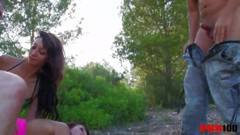 Anal explosion of 2 lesbians cock lovers