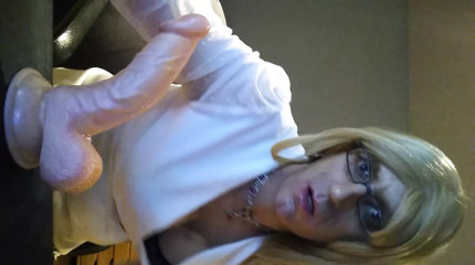 Dildo blowjob