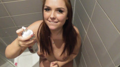 Wet & Messy Squirted Cream Shower Blow Job