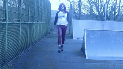 crossdressed at a skate park