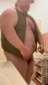 Monster Chub Bear Burly Chub Enjoying His Thick Weighty Body