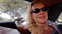 Blonde Mature Wife Enjoys Semi-naked Sex
