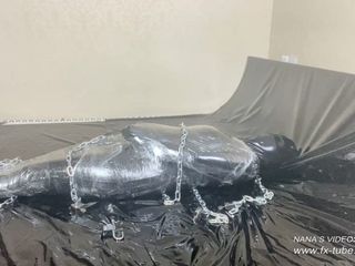 Bodysuit with 5 layers and mummification - Leather Girl