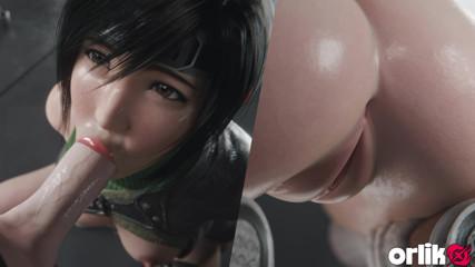 Yuffie Kisaragi Big Dick Sloppy Blowjob – Deep & Messy 3D Animation