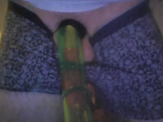 Cock Downward Vacuum Sucking With Condom And Rings