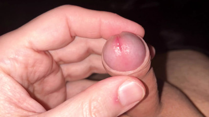 small hard and juicy foreskin cock
