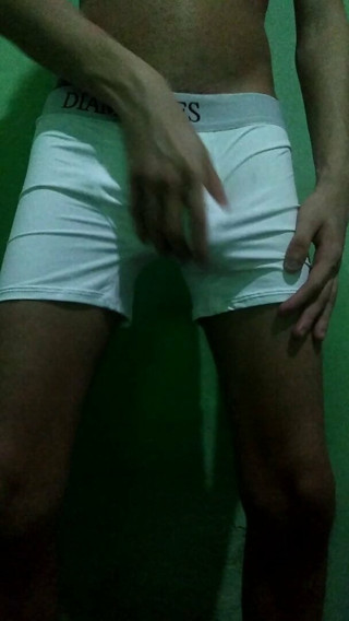 Trying on underwear and showing off your body part.2