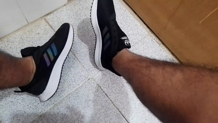 Coming home from a long day at work to take off my shoes and get some rest